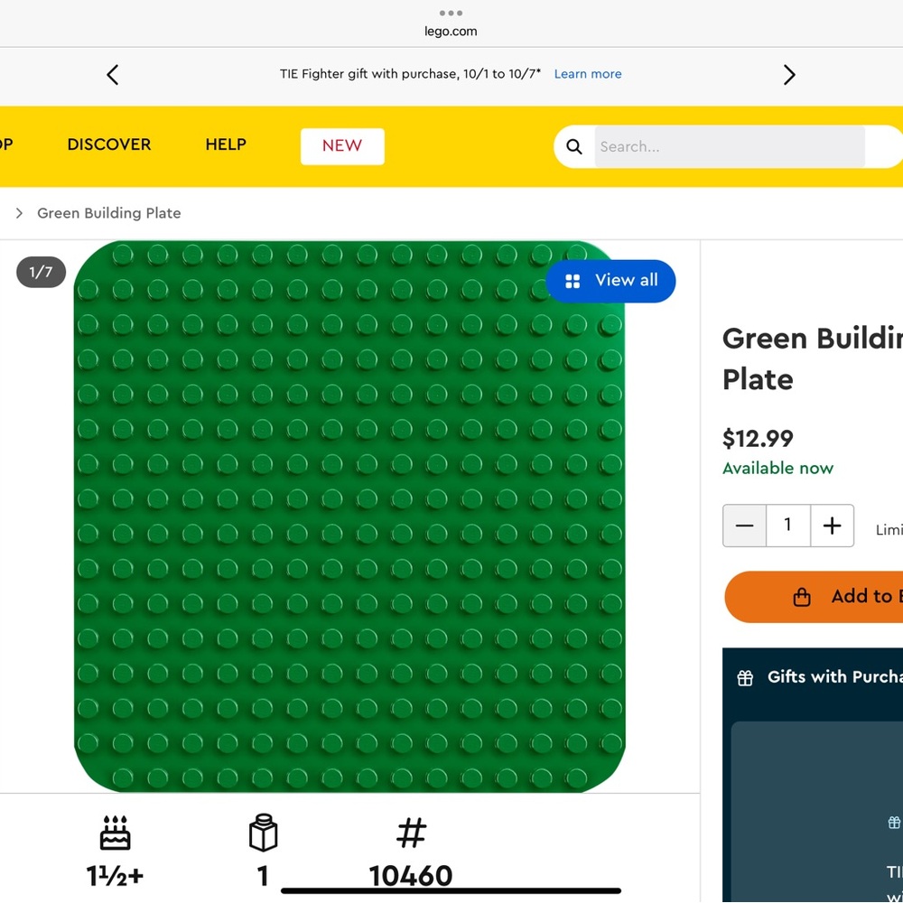 LEGO DUPLO Classic Green Baseplate